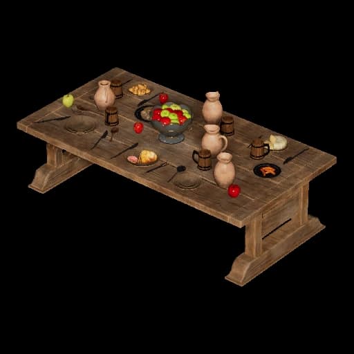 Wooden Living Room Furniture Set Palworld item database entry
